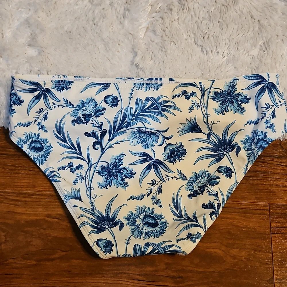 Janie and Jack Blue and White Patterned Swimwear Girls Size 18‎